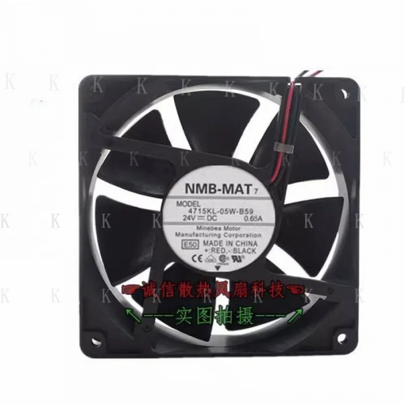 

C FOR NMB 4715KL-05W-B59 12038 DC24V 0.65A 12CM 2-Wire Inverter Cooling Fan