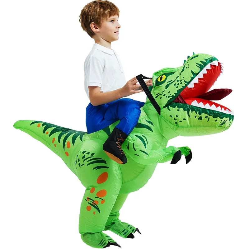 Kids Child Dinosaur Inflatable Costume Anime Purim Halloween Christmas Party Cosplay Costumes Dress Suits for Boys Girls