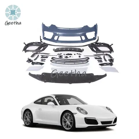 자동차 액세서리 997 991 업그레이드 GT3 997 997.1 997.2 앞 범퍼 DRL 바디 키트 포르쉐 911 용 바디 키트