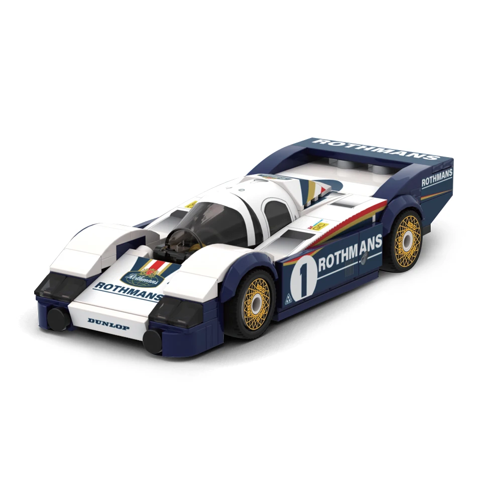 NONE 232PCS MOC 956 1982 Le Mans Racing Serie Bausteine Stadt Sport Racing Auto Montage Kreative kinder Spielzeug junge Geschenk Set 3