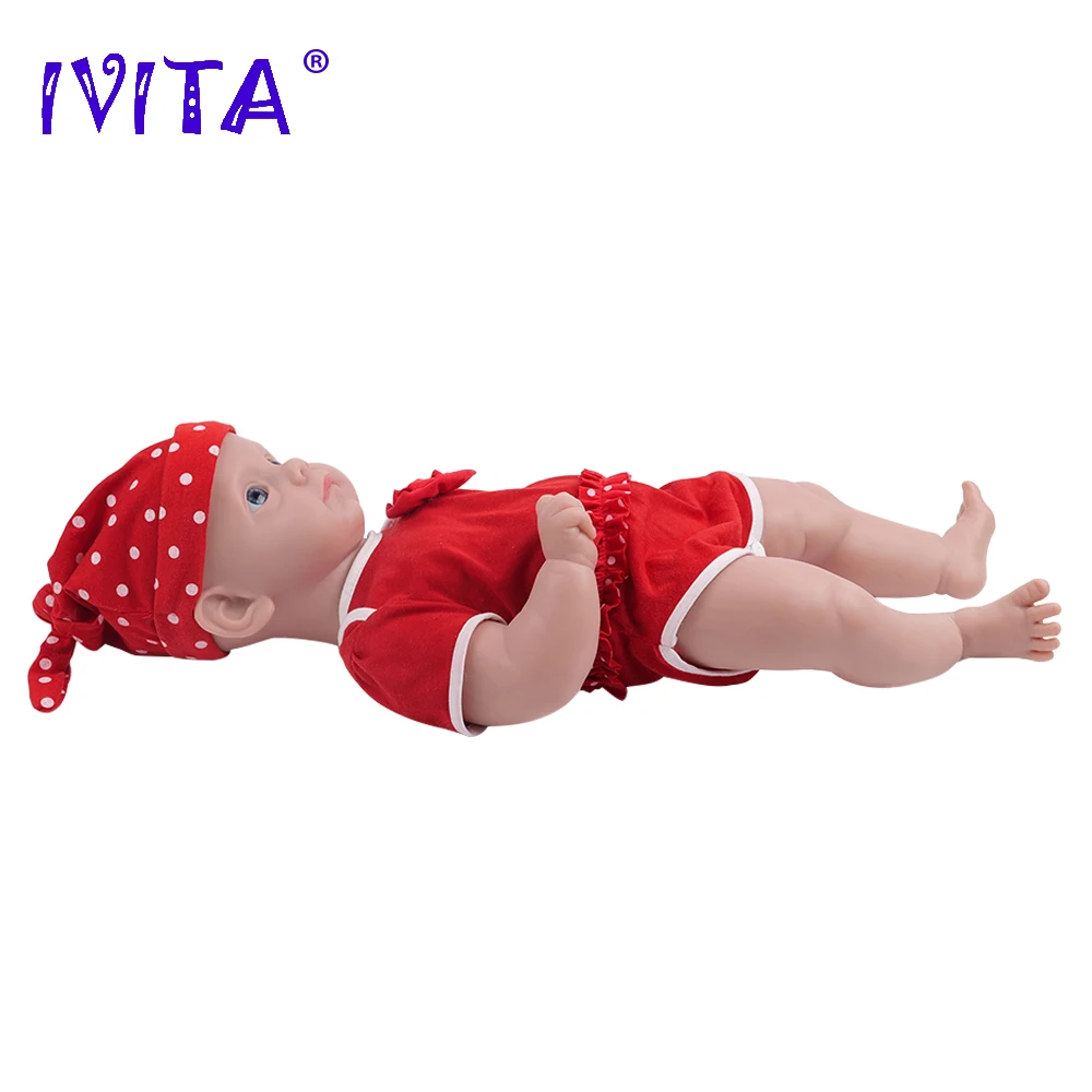 IVITA WG1583 19.68inch 4.29kg 100% Full Body Silicone Reborn Baby Doll Realistic Girl Unpainted Dolls DIY Blank Children Toys