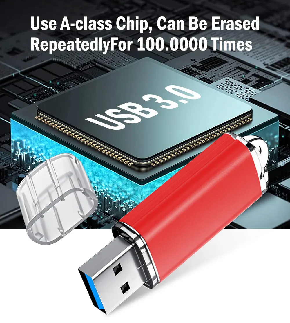 Promoção metal usb 3.0 usb flash drive de alta velocidade pen drive 128gb 64gb usb vara 3.0 32gb 16gb 8gb flash drive pendrive