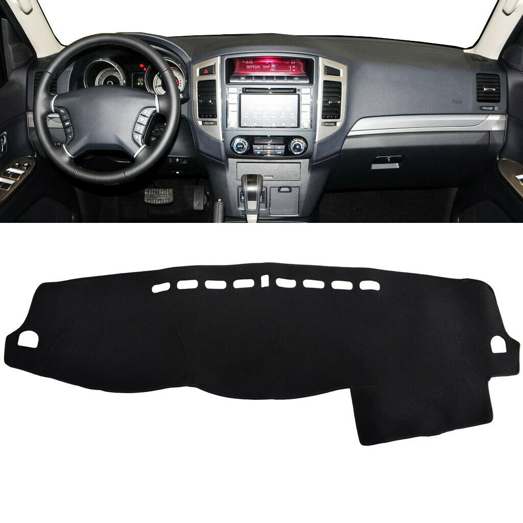 Front Dashboard Cover Carpet Dash Board Heat Proof Mat Shield Pad Shade Strip For Mitsubishi Pajero 2007-2017