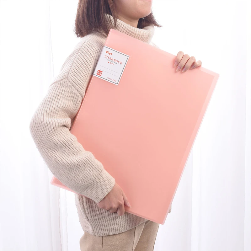 

A4 Diamond Painting Storage Book Organizer 30 Pages Clear Pockets Folder Photo Album Securely Stores Artwork School Office