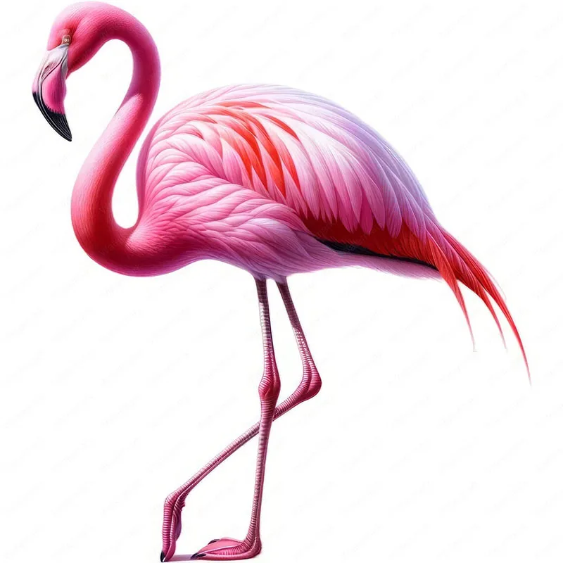 

T2094#Flamingo Self-Adhesive Stickers, Bedroom Entryway Living Room Porch Home Decoration Wall Stickers, Removable Stickers