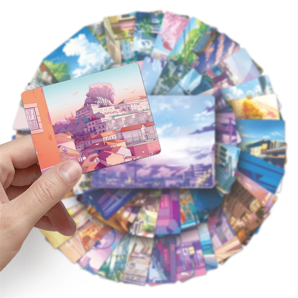 10/30/50PCS Riman Street View Cartoon Graffiti Sticker Personality Creative Sticker Desk Computer Waterproof Sticker Wholesale