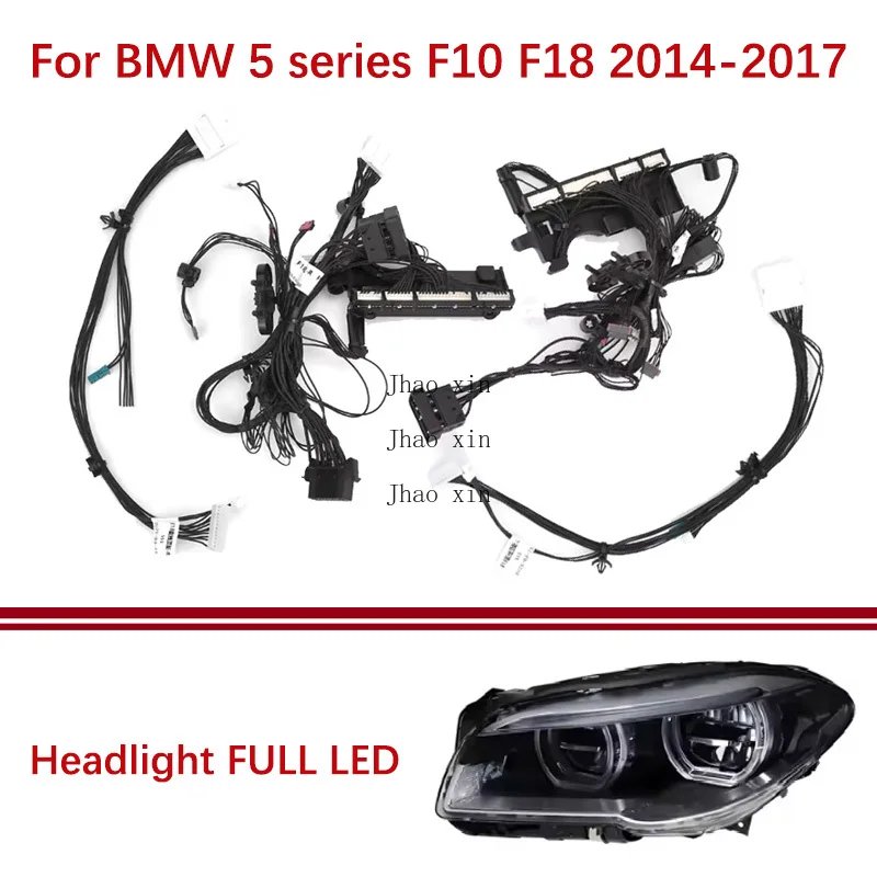 

Комплект внутренней проводки для фар (подключение, разъемы) для BMW 5 серии F10 F18 2014-2017, версия Top-spec, полностью светодиодные фары