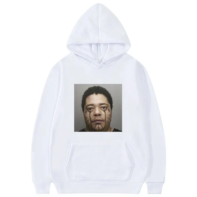 Rapper Playboi Carti Narcissist Mugshot Hoodie Men Women Hip Hop Oversized Funny Meme Opium Whole Lotta Red Die Lit WLR Hoodies