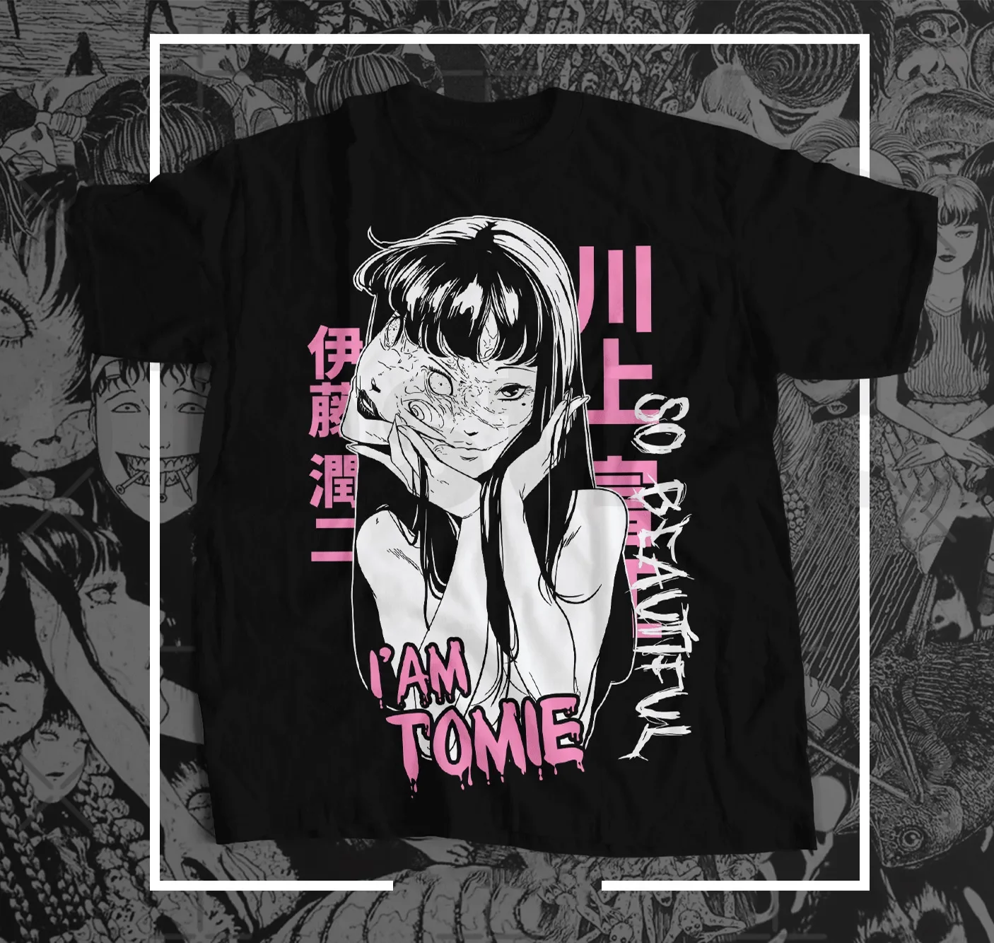 JAPANESE Tomie Junji Ito So Beautiful Manga Anime Popular Trending T Shirt long or short sleeves