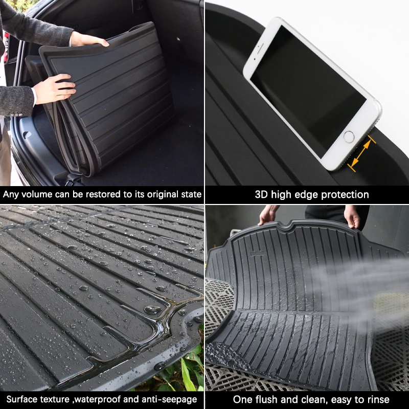 Trunk Mat for LEXUS RX RX450H RX350 RX300 RX270 2010~2015 2014 AL10 Accessories Floor Tray Waterproof Liner Cargo Boot Carpet 1x