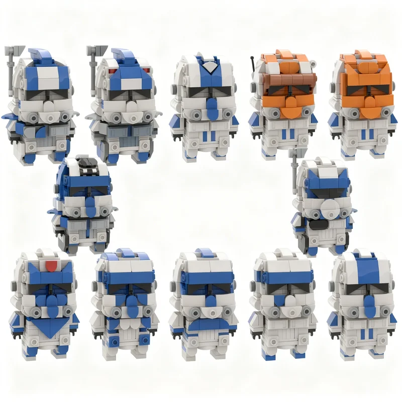 2659pcs MOC 501st Legion Brickheadz BUNDLE Star Battle Model Building Blocks Construction Brick Idea Kids Christmas Gift Toy