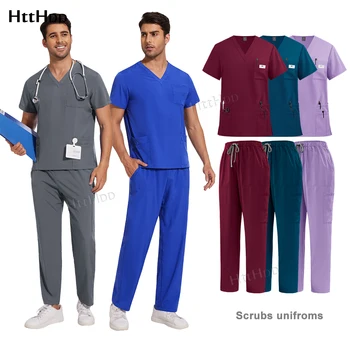 男性と女性のための医療ユニフォームセット,診療所,獣医,病院,医師,看護師,看護師,卸売