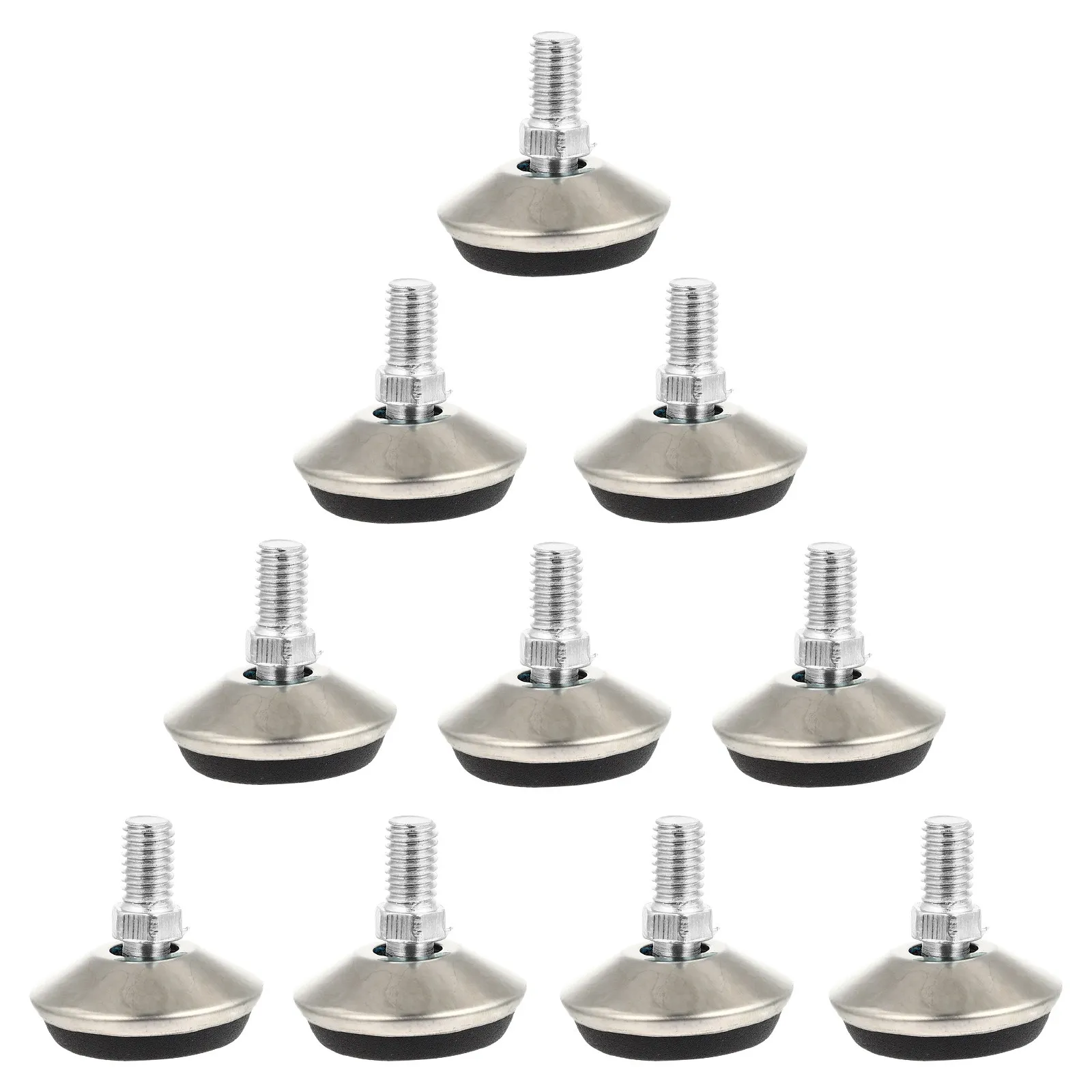 Furniture Leveling Feet 10Pcs Adjustable Heavy Duty Leg Levelers Floor Protectors Anti Scratch