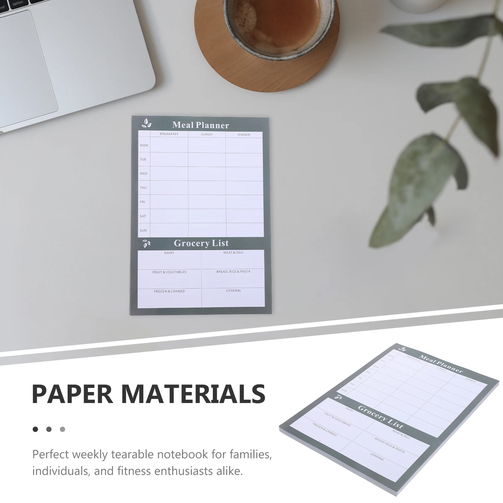

Meal Plan Book Shopping Planner Household Paper Weekly Note Pad Planning Notebook