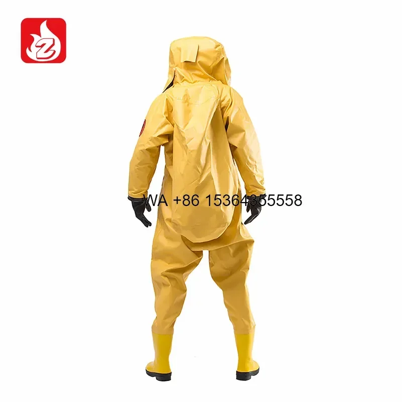 Wmwmnu Heavy Duty PVC Chemical Protection Suit Hazmat Gas Tight Coverall for Industrial Work Safety Protective Clothing