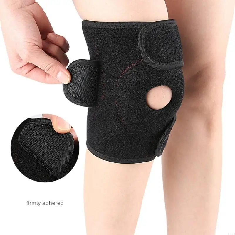  Sport Knee Support Brace with Spring Stabilizers Breathable Elastic Knee Sleeve for Men Women Sport Injury Recovery
