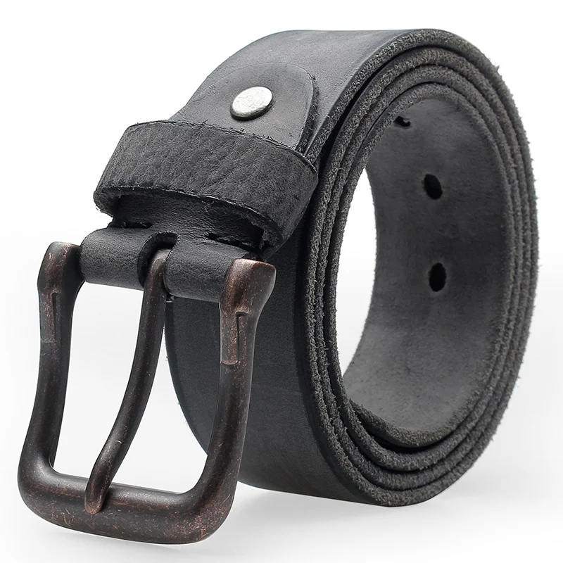 New Italian cowhide leather belt men's waist band frosted belt cowhide high-grade belt man