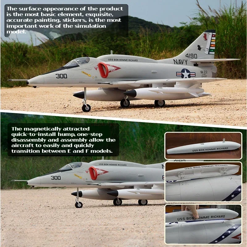 Freewing A-4 E/F skyhawk 80mm culvert R/C modelka airplanes erf dýza RC hoblík