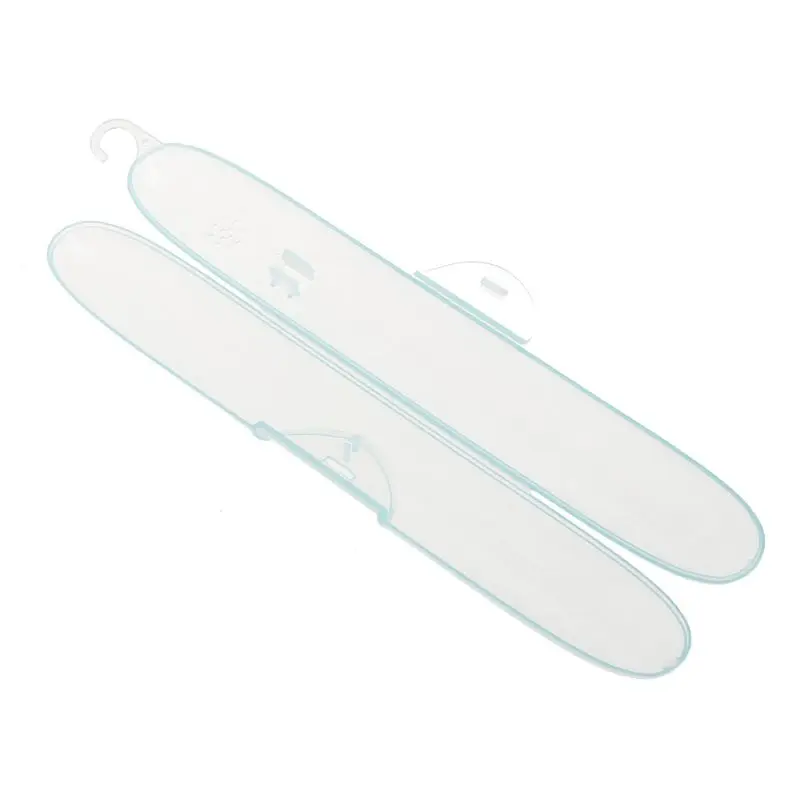 Porte-brosse à dents en plastique, boîte transparente protection Portable, 23x3.5x3cm