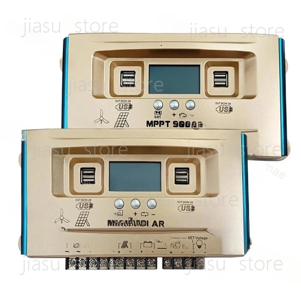 

30A/40A/60A/100A Wind-Solar Hybrid Charge Controller | MPPT Regulator, Dual USB Charge