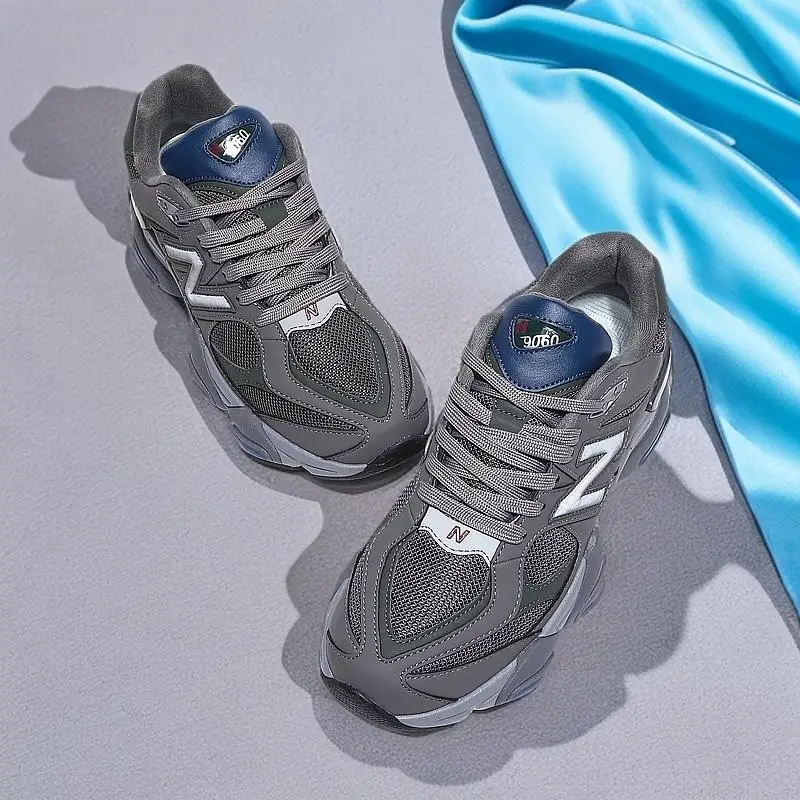 

Водонепроницаемые нескользящие массивные кроссовки в стиле ретро в стиле пэчворк, микс материалов, уникальный стиль