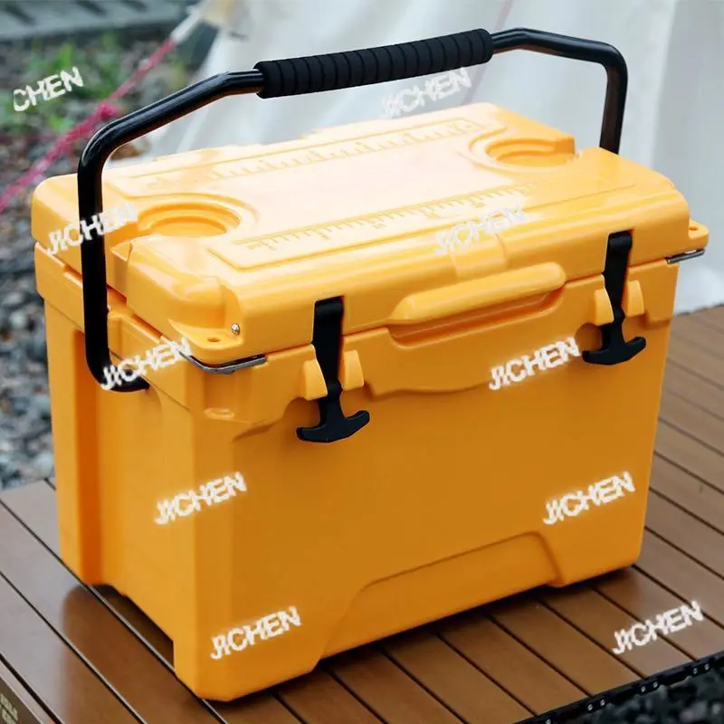 25QT الصيد صندوق بارد مع مقبض قضيب صندوق بارد صندوق عزل 5QT الصيد البارد مع مقبض قضيب العزل