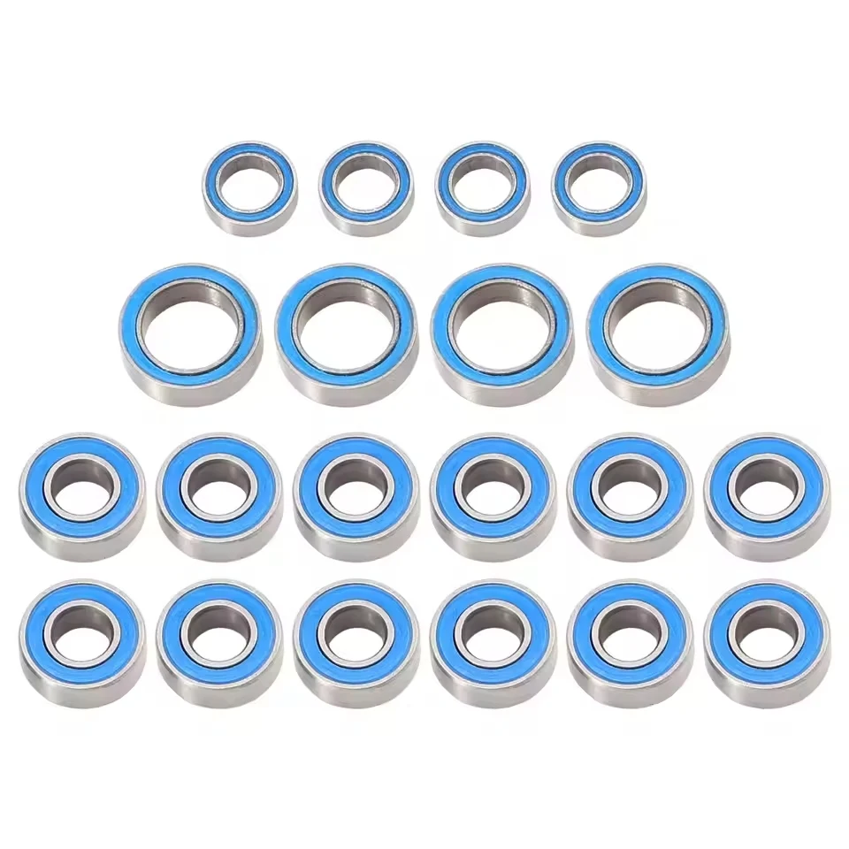 

RC 20PCS Rubber Sealed Ball Bearing Kit for Tamiya TT01 TT-01 TT01E TT01D TT02B 1/10 RC Car Upgrades Parts Accessories