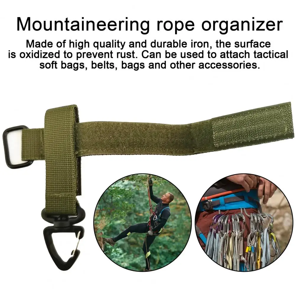 Outdoor Sports Gear Accessory High-strength Belt Clip with 250kg Load-bearing Capacity Multi-purpose Carabiner for Gear