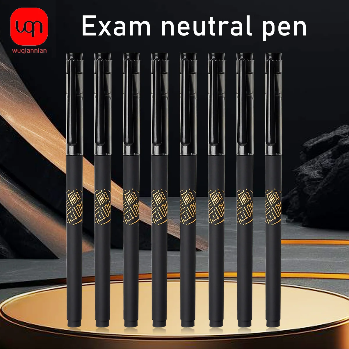 

WQN-3/6/12PCS Matte Black Full Needle Tube Gel Pens, 0.5mm Tip, Smooth Writing, Quick-Dry, Sketching, School and Office Supplies