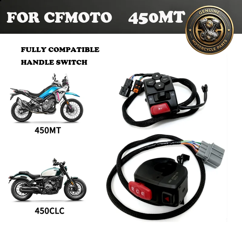 For CFMOTO 450MT Left&Right Handlebar Switch CF Moto 450CLC 450 MT Handlebar Switch Starter Horn Handle Original Parts