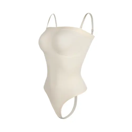 Off Shoulder Bustier Tube Top Strapless Bodysuit Women Thongs Shapewear Tummy Control Body Shaper Waist Trainer Skinny Underwear - Image 8