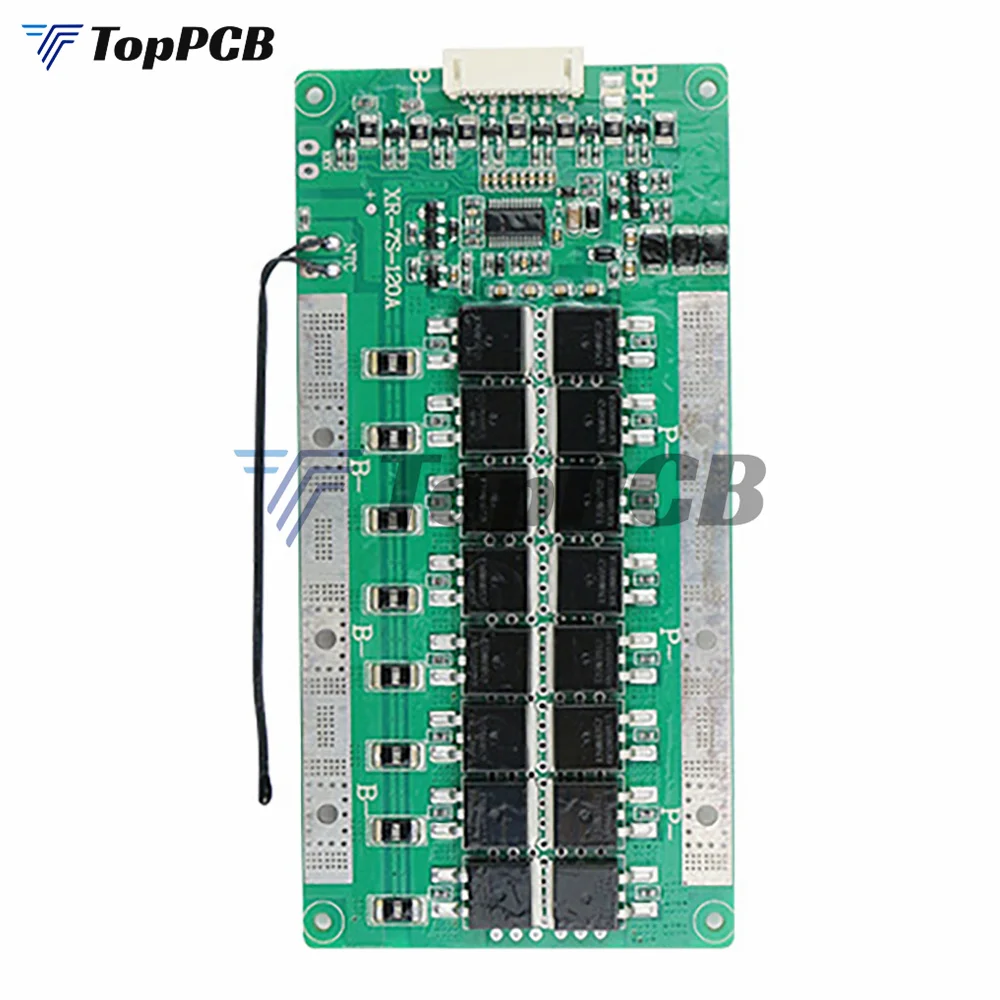 BMS 7S 24V 100A LiFePo4 Battery Charge Protection Board Balancer Equalizer with NTC Temperature Protection for Ebike Escooter