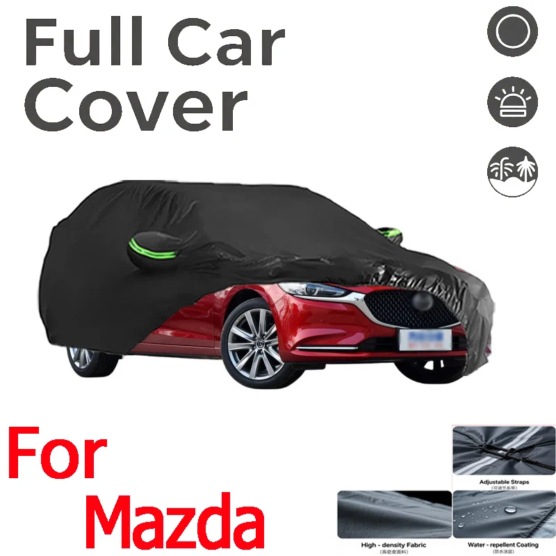 

Полностью черный чехол Mazda: водонепроницаемый, всепогодный, ветрозащитный, пылезащитный, с защитой от ультрафиолета — щит для наружного элемента