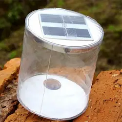 Solar Inflatable Light LED Camping Solar Powered Tent Lamp IPX7 Waterproof Solar Power Light LED Outdoor Camping Folding Lamps