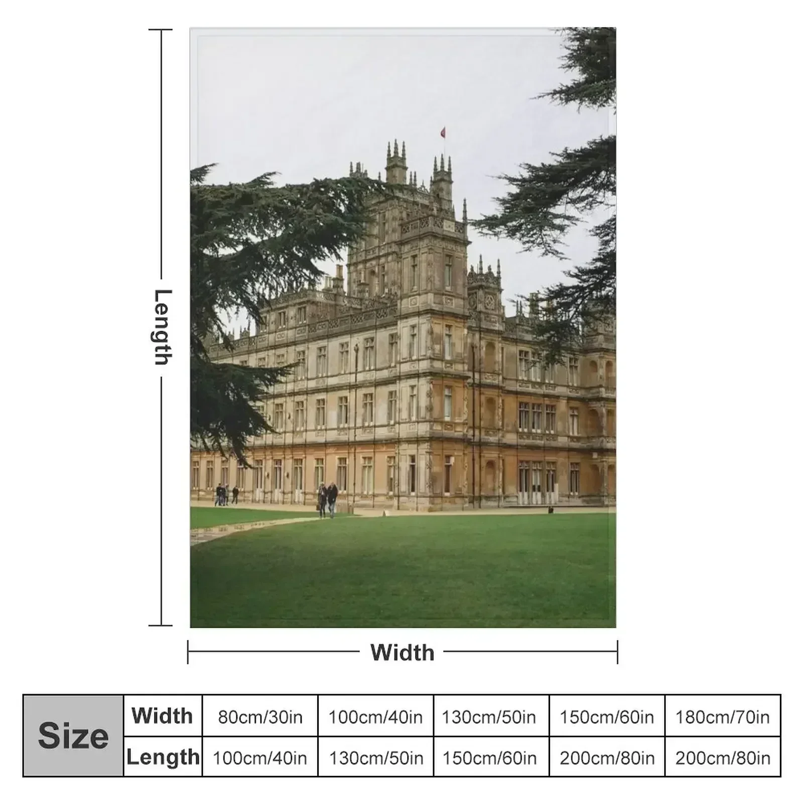 Highclere Castle / Downton Abbey Throw Blanket warm winter Camping Blankets