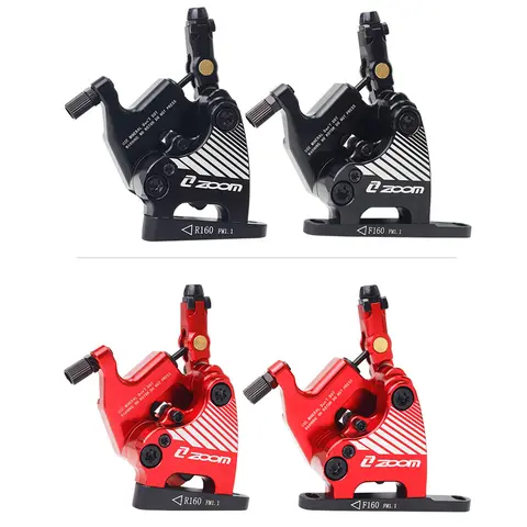 ZOOM Road Bike Hydraulic Disc Brake Line Pulling Disc Brake Flat Mount FM 140mm 160mm Gravel CX Calipers Double Piston