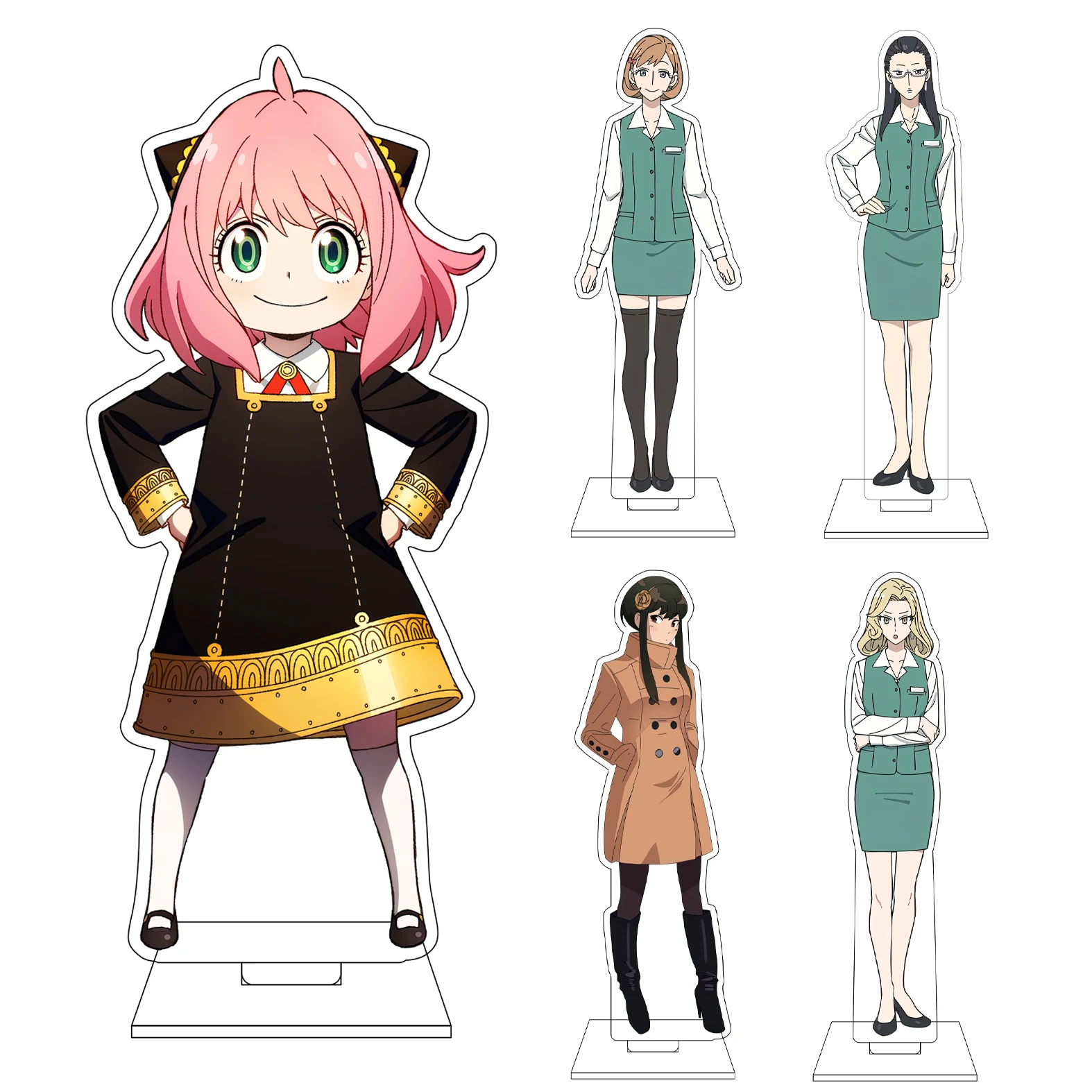 16CM Anime SPY×FAMILY Cosplay Acryl-Figur Ständerplatte Franky Franklin Henry Henderson Yor Forger Bond Forger Ornamente Geschenke
