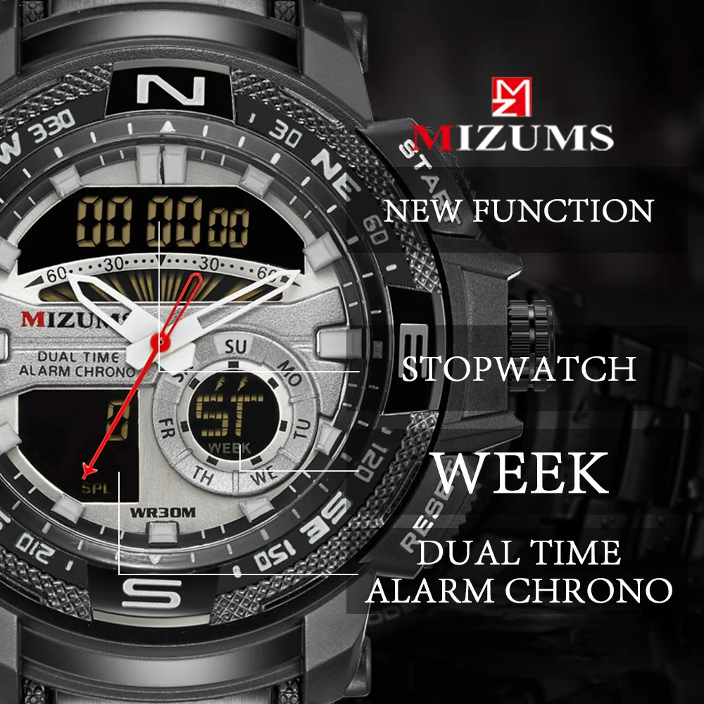 Cool orologio digitale per uomo Top Luxury orologi sportivi militari orologio da polso elettronico impermeabile LED orologio maschile regalo Drop