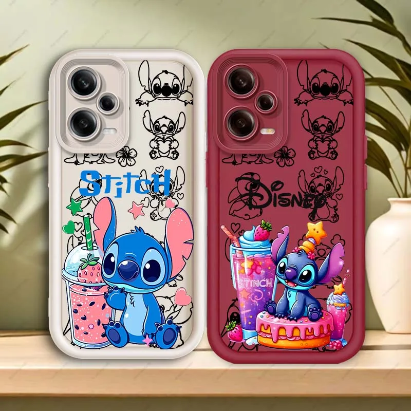 

Disney Stitch Cute Cartoon For Xiaomi Redmi Note 14 13 13R 12 12R 11 11E 11T 11S Pro Plus 5G Eye Ladder Cover Phone Case