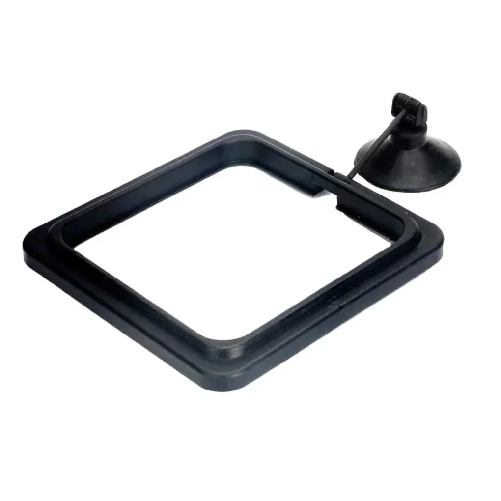 Aquarium Feeding Ring Fish Tank Station Floating Food Tray Feeder New Square Circle Fish Feeder Suction Cup Aquarium Accessories