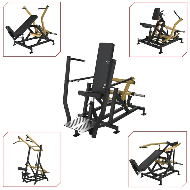 Meilleures ventes : Banc de musculation professionnel à charge par disques pour entraînement de force, incluant presse pectorale inclinée assise et fonction dorsale et épaules