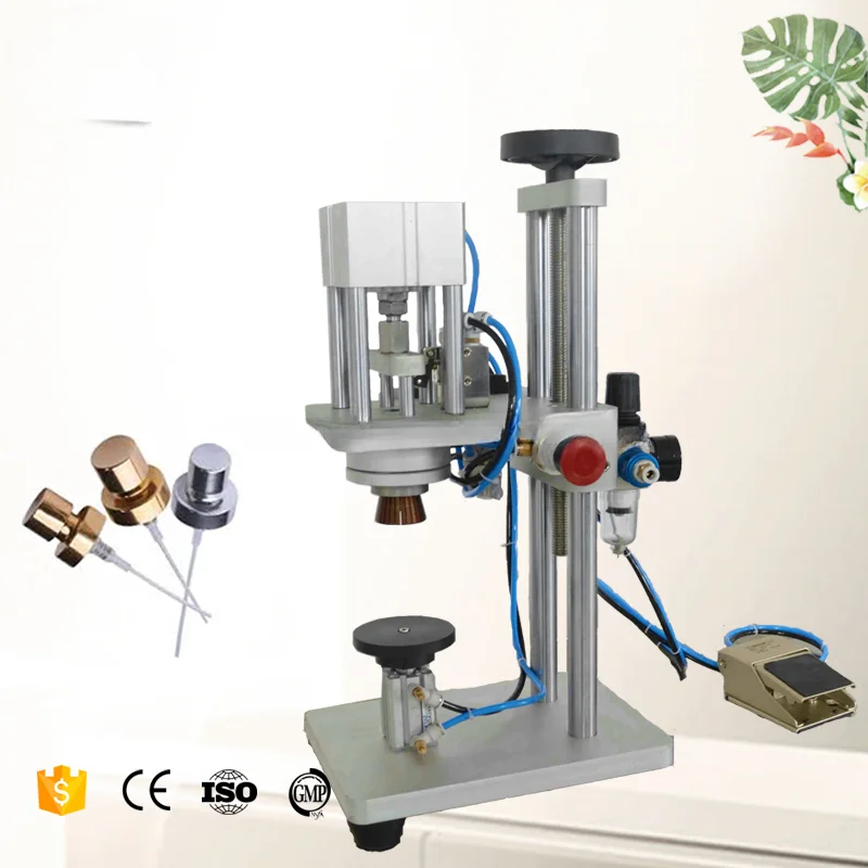 2ml Liquid Flavorings and Extracts Parfum Amber Glass Spray Vial Sealing Machine Hand Operated