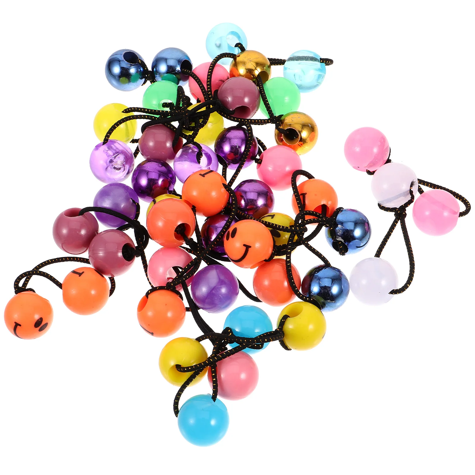 

24 pcs Children Accessories Elastic Hair Ties Girls Scrunchies Double Balls Kids Ropes Holder Ponytail Hair Rope Gifts