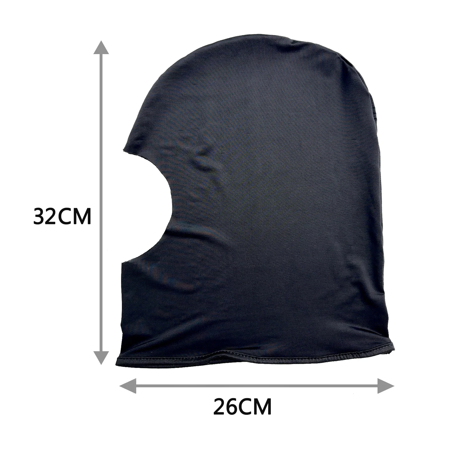Unisex Elastische Gesichtsmaske Augenbinde Kapuze Cosplay Offener Mund Nase Vollkopfbedeckung Eisseiden-Balaclava-Mütze Halloween-Party Rollenspiel – Detail 1