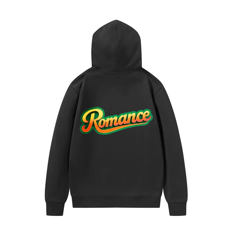 هوديي رومانسي للرجال باللونين الأخضر والأصفر، تصميم رومانسي ممتع، نسيج قابل للتنفس #3