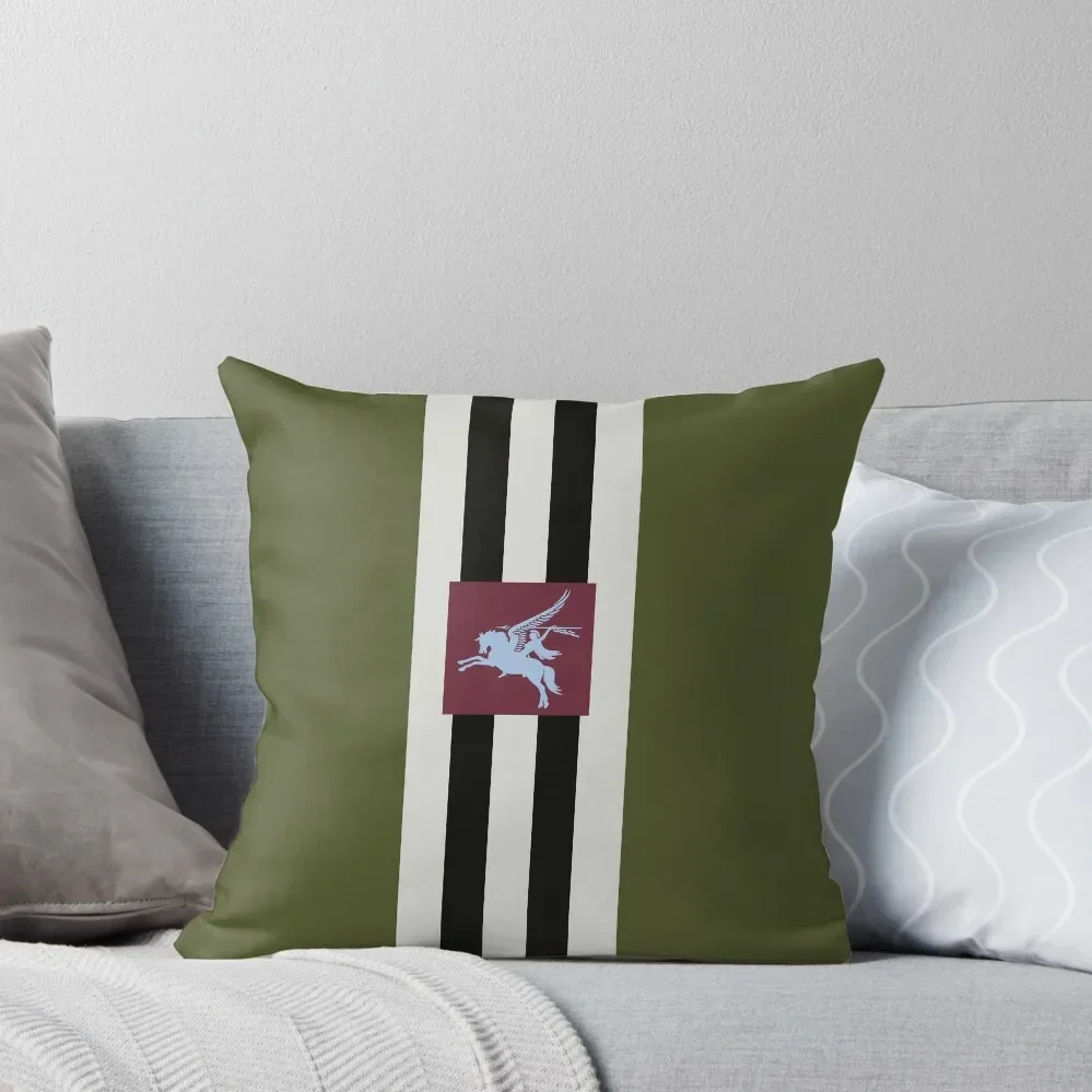 British Airborne 'Pegasus' Insignia with D-Day Stripes Throw Pillow Christmas Pillow Cases New year Pillow Cases