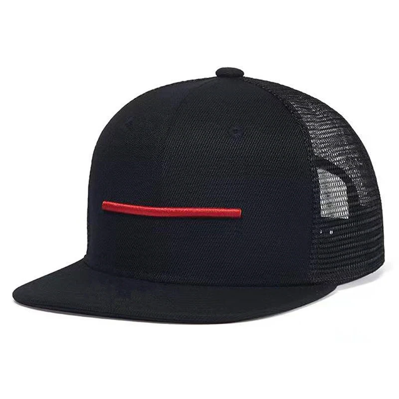 Unisex One Word Embroidery Hip-hop Net Hats Outdoor Adjustable Casual Baseball Caps Sunscreen Hat