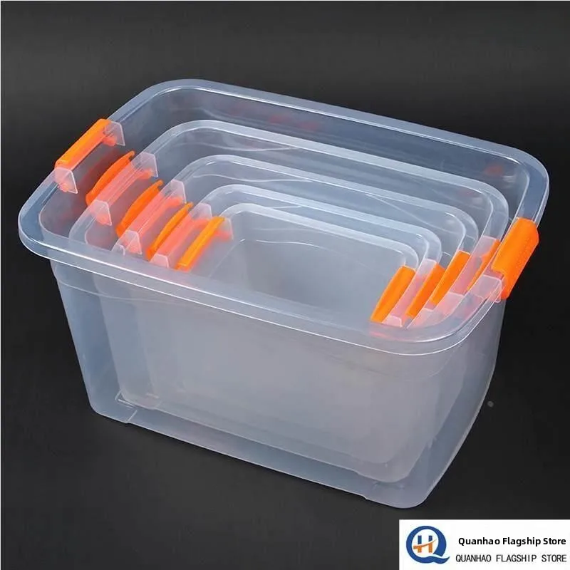 

Food Grade Thickened Handheld Extra Large Keeping Box Transparent Toy Storage Box with Cover Sealed Storage Container