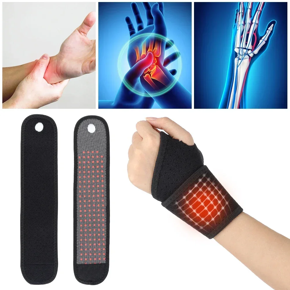 KEMOKO-Magnético Auto Aquecimento Wrist Band, Quente Terapia De Compressão, Pulseira Protector, Mão Bandagem Apoio, Alívio Da Dor, Esportes