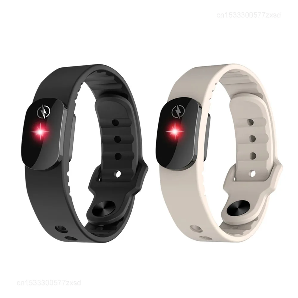 M12-SE الشتاء مكافحة ساكنة سوار الرجال النساء مقاوم للماء قابل للتعديل جسم الإنسان ثابت مزيل قابلة للشحن سوار معصم من السيليكون #2